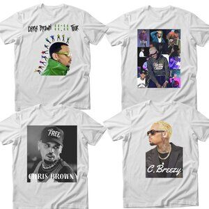 chris brown unisex shirt new adult  graphic tee c breezy graphic tee tour shirt